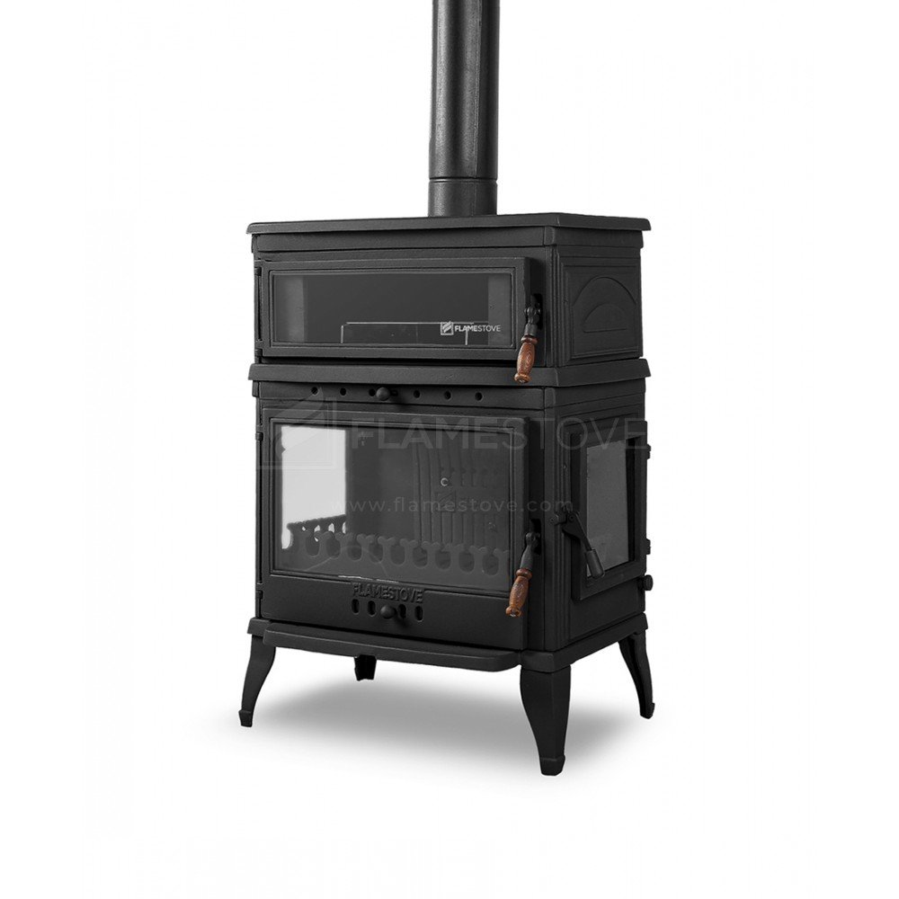 Harsal Tarım - FLAMESTOVE RETRO LUX DİK YAN KAPAK DÖKÜM SOBA